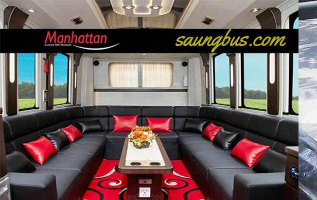 interior luxury bus manhattan