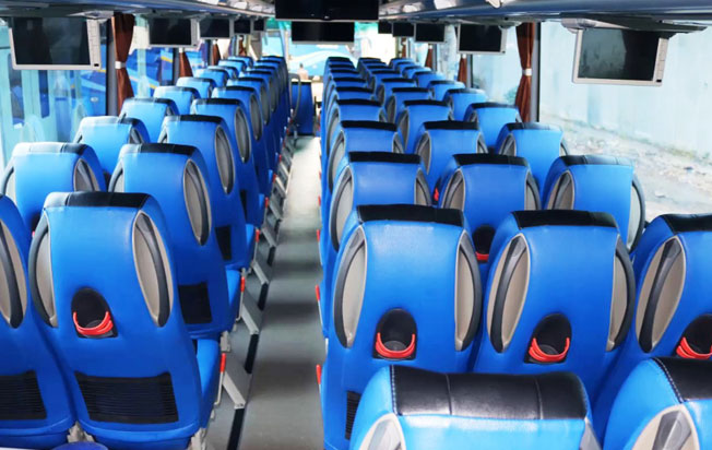 interior one bus sewa bus pariwisata murah