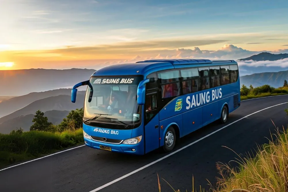 foto bus pariwisata saungbus