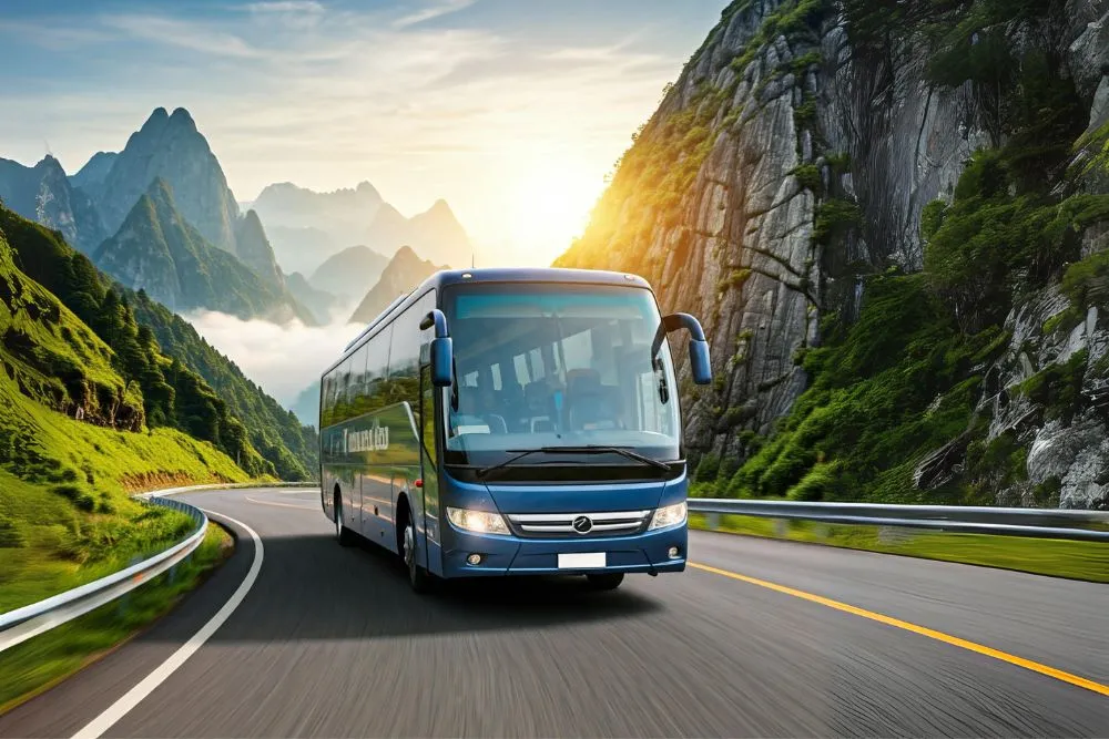 foto terbaru bus pariwisata murah
